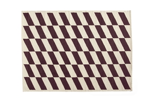 HAY - SHIFT KELIM RUG - BURGUNDY